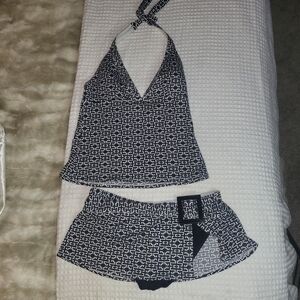 Tommy Bahama Black and White Bikini Set